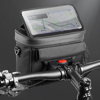 Bicycle Front Handlebar Bag Mobile Cell Phone Holder Multi Function Waterproof Touch Screen Large Capacity