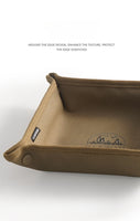 Outdoor Camping Storage Tray Home Travel Storage Box Camping Portable Folding Square Sundries Storage Tray