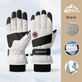 Winter Ski Gloves Men Women Electric Car Riding Non-slip Waterproof Touch Screen Gloves Padded Warm SK29