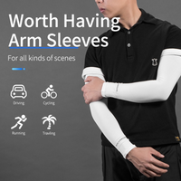 ROCKBROS Ice Silk Arm Sleeves UV Protect Cycling Basketball Running Camping Riding Outdoors Sports Sleeves Wear Protective Gear