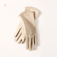 Women Touch Screen Gloves Fashion Mittens Autumn Winter Warm Thin Cashmere Solid Cycling Drive Suede Fabric Elegant Windproof