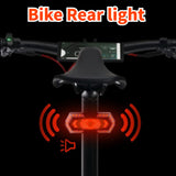 40LED Remote Control Bike Light Turn Signals  MTB Bicycle Taillights Rear Light Lamp Indicator USB Rechargeable Bike Accessories