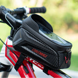 Cycling Bicycle Bag MTB Road Mountain Bike Front Frame Bag Top Tube Bag Waterproof Touchscreen Phone Holder Bag Case