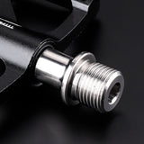 Ultra-light Titanium Axle Bicycle Pedals Mountain Bike Road Bike Pedals Platform Flat Alloy Pedals Non-Slip Pedals Sealed Bearing