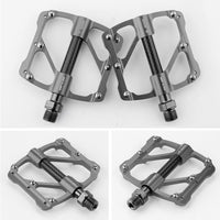 3 Bearing CNC Aluminum Alloy Bicycle Pedals BMX MTB Mountain Bike Road Bike Pedals 9/16 Inch Universal Flat Platform