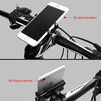 Aluminum Alloy Bicycle Mobile Phone Holder Stand MTB Road Bike Motorcycle E-Bike GPS Cellphone Computer Handlebar Mount  Bracket