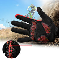 Full Finger Cycling Bicycle Gloves Lycra Men Women's MTB Road Bike Gloves Breathable Touch Screen Soft