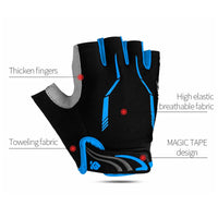 Cycling Gloves Half Finger Mens Women's Summer Sports Shockproof Road Bike MTB Mountain Bike Gloves GEL MTB Bicycle Gloves Breathable