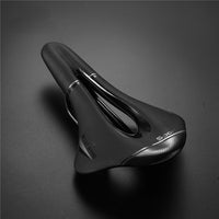 Cycling Bicycle Saddle MTB Mountain Road Bike Seat Cushion Pad PU Leather Gel Filled Comfortable Shockproof Breathable