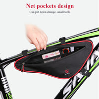 Nylon MTB Road Bike Bag Front Frame Bag Cycling  Bicycle Triangle Bags Large Capacity Reflective Panniers