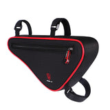 Nylon MTB Road Bike Bag Front Frame Bag Cycling  Bicycle Triangle Bags Large Capacity Reflective Panniers