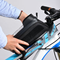 ROCKBROS Cycling Bicycle Frame Bag MTB Road Bike Front Top Tube Bag Phone Bag Holder Rainproof Touch Screen Bike Accessories