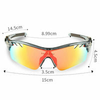 Professional Polarized Cycling Glasses Bike Goggles Outdoor Sports Bicycle Sunglasses With 5 Lens Myopia Frame