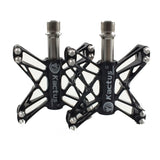 Ultra-light Titanium Axle Bicycle Pedals Mountain Bike Road Bike Pedals Platform Flat Alloy Pedals Non-Slip Pedals Sealed Bearing 160g