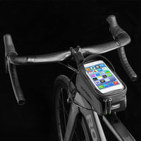 Bicycle Bag MTB Road Bike Front Frame Bag Cell Mobil Phone Case Waterproof Touch Screen Cycling Top Tube Bag