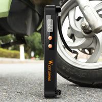 Electric Bicycle Pump 1500mAh 130 PSI Tire Tyre Inflator With Pressure Gauge Rechargeable Bike Motorcycle Ball Pump