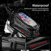 Cycling Bicycle Bag MTB Road Mountain Bike Front Frame Bag Top Tube Bag Waterproof Touchscreen Phone Holder Bag Case