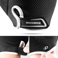 ROCKBROS Children Cycling Bicycle Gloves Summer Balance Bike Roller Skating Gloves Breathable SBR Shockproof Half Finger Gloves