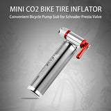 Portable Aluminum Alloy Bicycle Pump Air CO2 Quick Inflator Cycling MTB Road Bike Pump Schrader Presta Valve Mini Bike Pump Ultralight