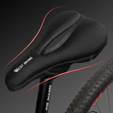 Silicone Gel Bike Saddle Cover Comfort Soft MTB Road Bike Cushion Seat Cover With Rain Cover Anti-slip Shockproof