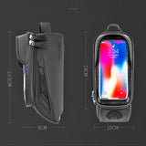 Cycling Bicycle Front Frame Bag MTB Road Bike Top Tube Bag 6.5 inch Phone Bag Case Touch Screen Waterproof