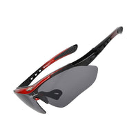 Rockbros Polarized Cycling Glasses Sports Sunglasses MTB Road Bike Bicycle Goggles Eyewear 5 Lens Men Women Riding Protection