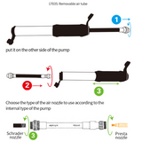 Portable Bicycle Mini Pump Ultralight Aluminum Alloy MTB Bike Air Pump Cycling Inflator For Presta Schrader Valve