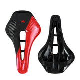 Comfortable Bicycle Saddle Mountaibn Road Bike Seat Cushion Pad Wear-resistant PU Leather Hollow