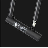 Cycling Bicycle U Shape Lock MTB Road Bike Cable Lock w/ 2 Keys Bracket Motorcycle Scooter E-Bike Lock Anti-theft Safety