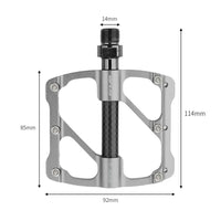 3 Bearing CNC Aluminum Alloy Bicycle Pedals BMX MTB Mountain Bike Road Bike Pedals 9/16 Inch Universal Flat Platform