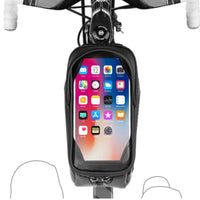 Cycling Bicycle Bag MTB Road Mountain Bike Front Frame Bag Top Tube Bag Waterproof Touchscreen Phone Holder Bag Case