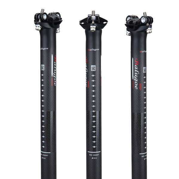 3K Full Carbon Fiber Bicycle Seatpost Mountain Road Bike MTB Seat Post 27.2/30.8/31.6mm*350/400mm
