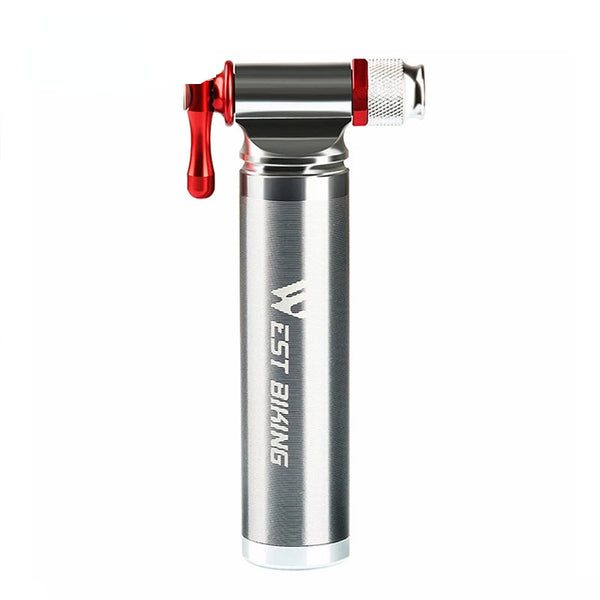 Portable Aluminum Alloy Bicycle Pump Air CO2 Quick Inflator Cycling MTB Road Bike Pump Schrader Presta Valve Mini Bike Pump Ultralight