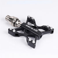 DU Bearing CNC Aluminum Alloy Bicycle Pedals Quick Release BMX MTB Mountain Bike Road Bike Pedals 9/16 Inch Universal Flat Platform