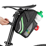 ROCKBROS Rainproof Bike Bicycle Rear Bag With Water Bottle Pocket Bicycle Tail Seat Saddle Bag Pouch