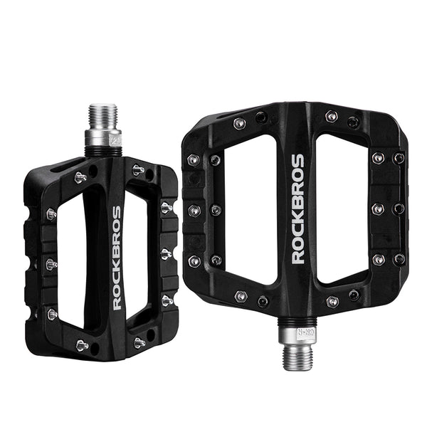 ROCKBROS Ultralight Nylon Bicycle Flat Pedals BMX MTB Road Bike Platform Pedals Seal Bearings