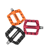 ROCKBROS Ultralight Nylon Bicycle Flat Pedals BMX MTB Road Bike Platform Pedals Seal Bearings