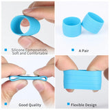 2pcs Silicone Bicycle Handlebar Tape Fixed Ring Road Bike Plugs Anti-Skip Rubber Waterproof