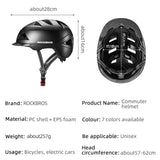 ROCKBROS Cycling Helmet Electric Bicycle Motocycle MTB Road Bike City E-Bike Sport Helmet Men Women Ultralight Integrally-molded