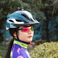 Bicycle Cycling Helmet with Visor Taillight Camera Headlight Holder Bracket MTB Road Bike Helmet