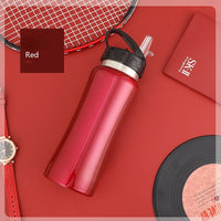 304 Stainless steel Sports Water Bottle with Straw Fitness Cycling Bike Gym Travel Drinking Water Bottle Cup Jug