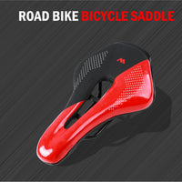 Comfortable Bicycle Saddle Mountaibn Road Bike Seat Cushion Pad Wear-resistant PU Leather Hollow