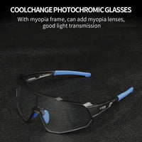 Photochromic Cycling Glasses Running Outdoor Sports MTB Bike Sunglasses UV400 Men Women Road Bicycle Goggles Eyewear