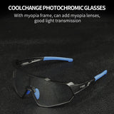 Photochromic Cycling Glasses Running Outdoor Sports MTB Bike Sunglasses UV400 Men Women Road Bicycle Goggles Eyewear