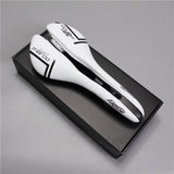 Carbon Fiber Leather Bicycle Saddle MTB Road Bike Saddle Seat Cushion Soft Comfortable