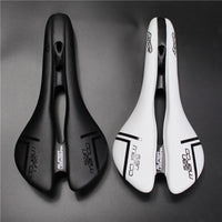 Carbon Fiber Leather Bicycle Saddle MTB Road Bike Saddle Seat Cushion Soft Comfortable