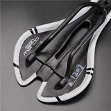 Carbon Fiber Leather Bicycle Saddle MTB Road Bike Saddle Seat Cushion Soft Comfortable