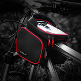 Bicycle Bag Phone Bag Holder Cycling MTB Road Bike Front Frame Bag TPU Touch Screen 6.2 Inch Waterproof