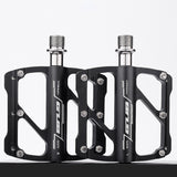 Ultra-light Titanium Axle Bicycle Pedals Mountain Bike Road Bike Pedals Platform Flat Alloy Pedals Non-Slip Pedals Sealed Bearing