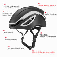 ROCKBROS Cycling Helmet MTB Road Bike E-Bike Helmet Sport Skateboard Helmet Integrally-molded Shockproof Ultralight Men Women